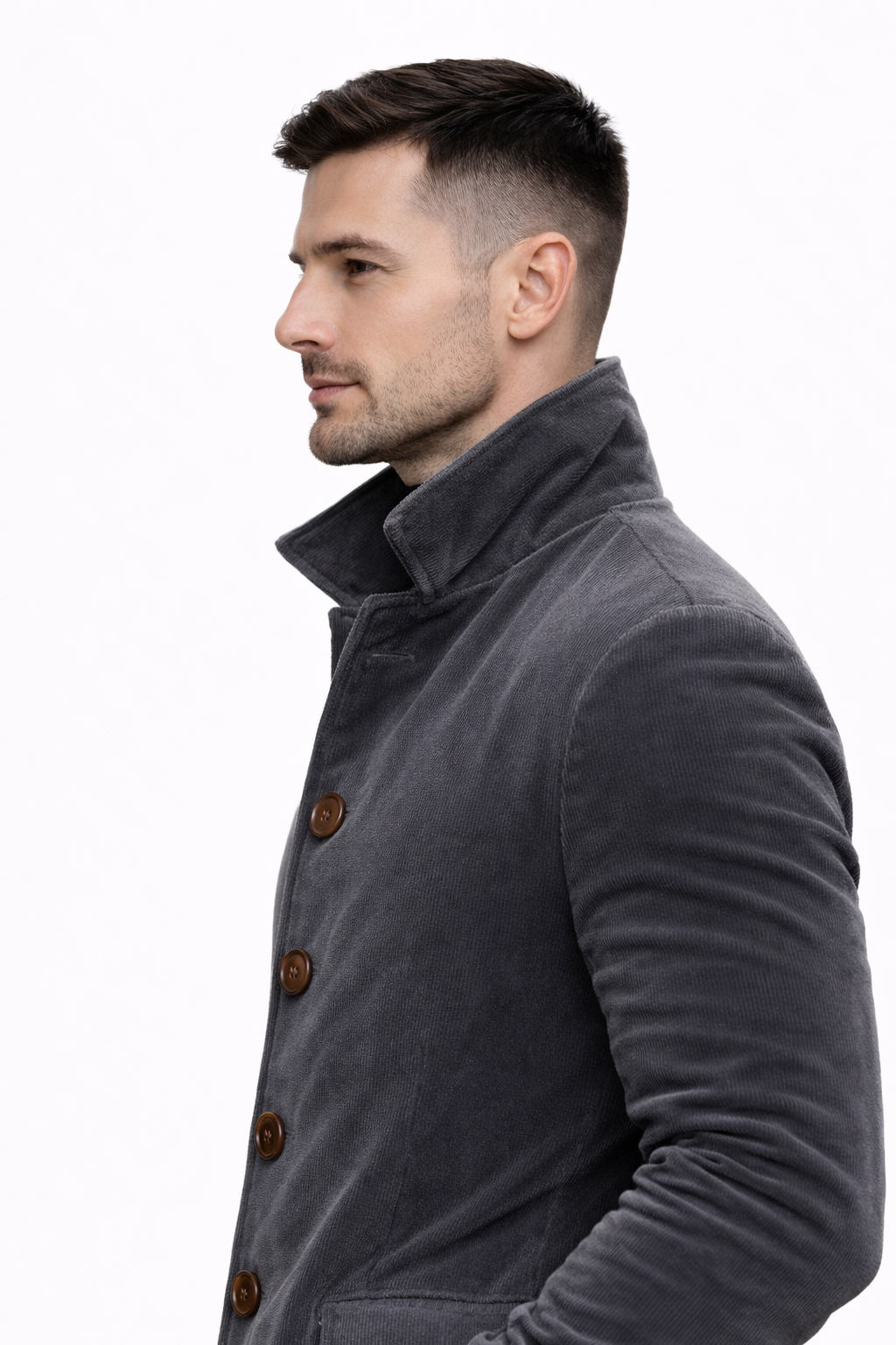 Oliver | Classic Corduroy Button Coat