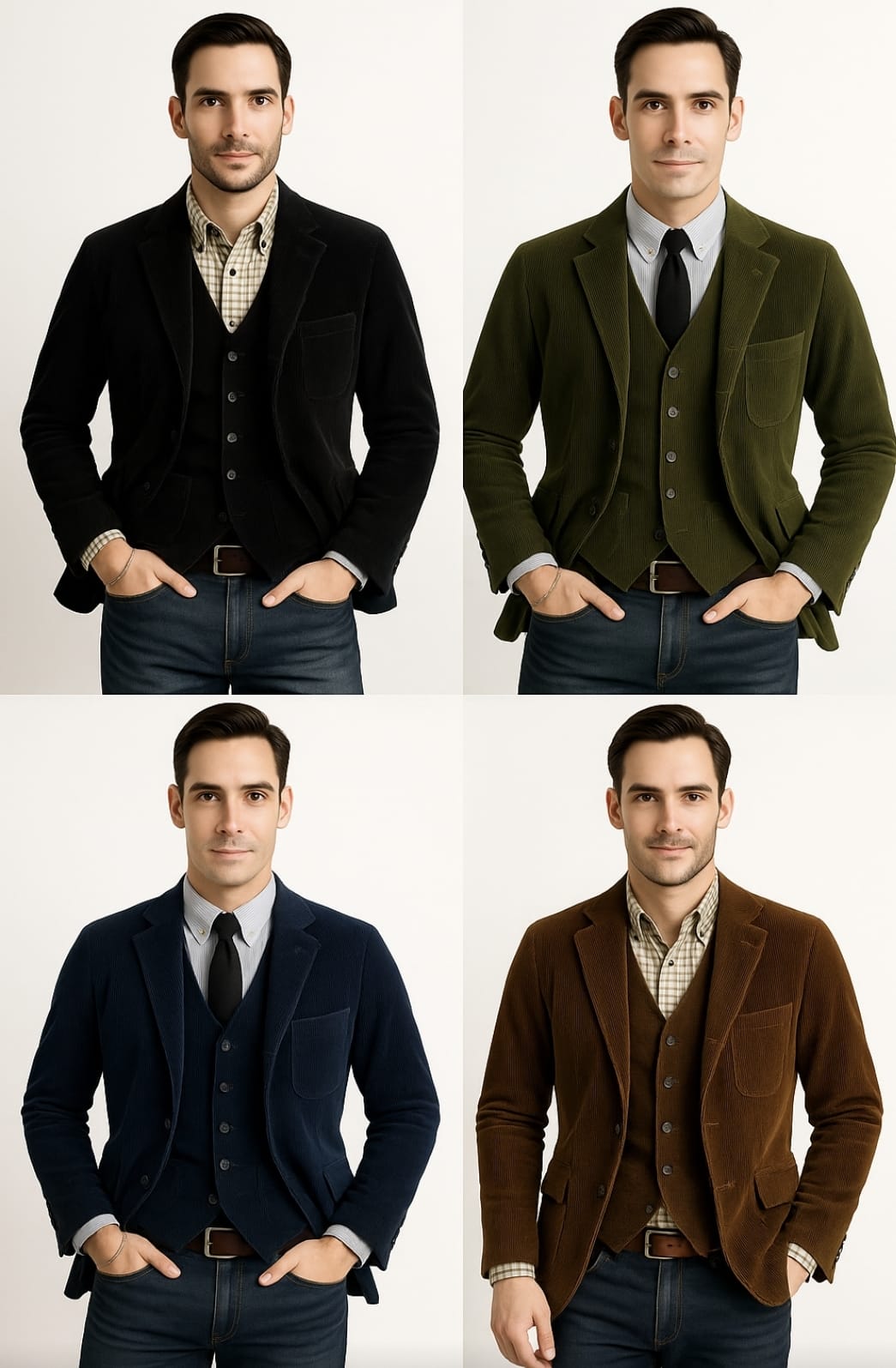 Tom – Men’s Two-Piece Blazer & Vest Set