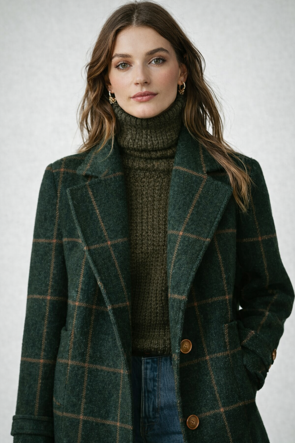 Vivienne - Classic Check Long Coat