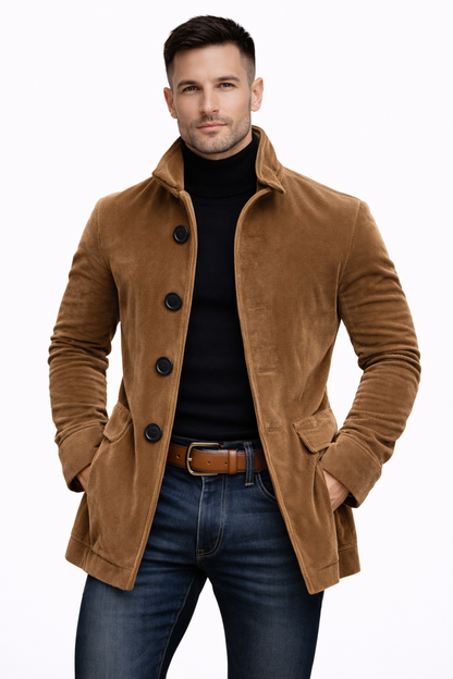 Oliver | Classic Corduroy Button Coat