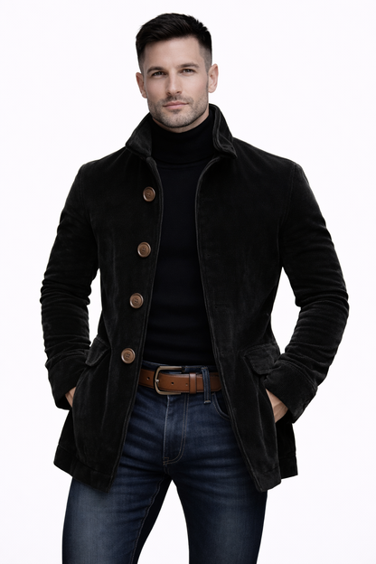 Oliver | Classic Corduroy Button Coat