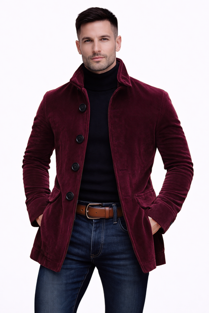 Oliver | Classic Corduroy Button Coat