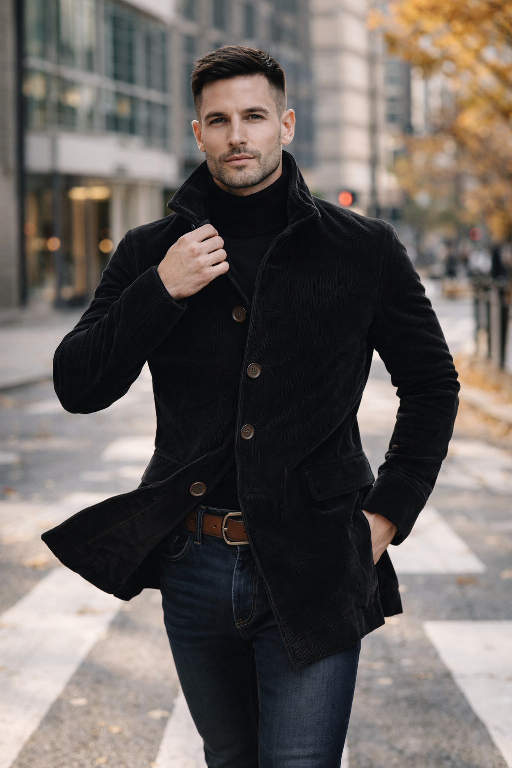 Oliver | Classic Corduroy Button Coat