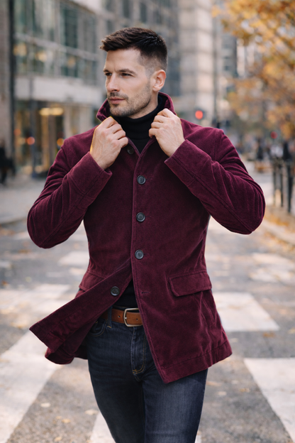 Oliver | Classic Corduroy Button Coat