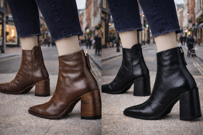 Charlotte – Luxury Mid-Heel Ankle Boots