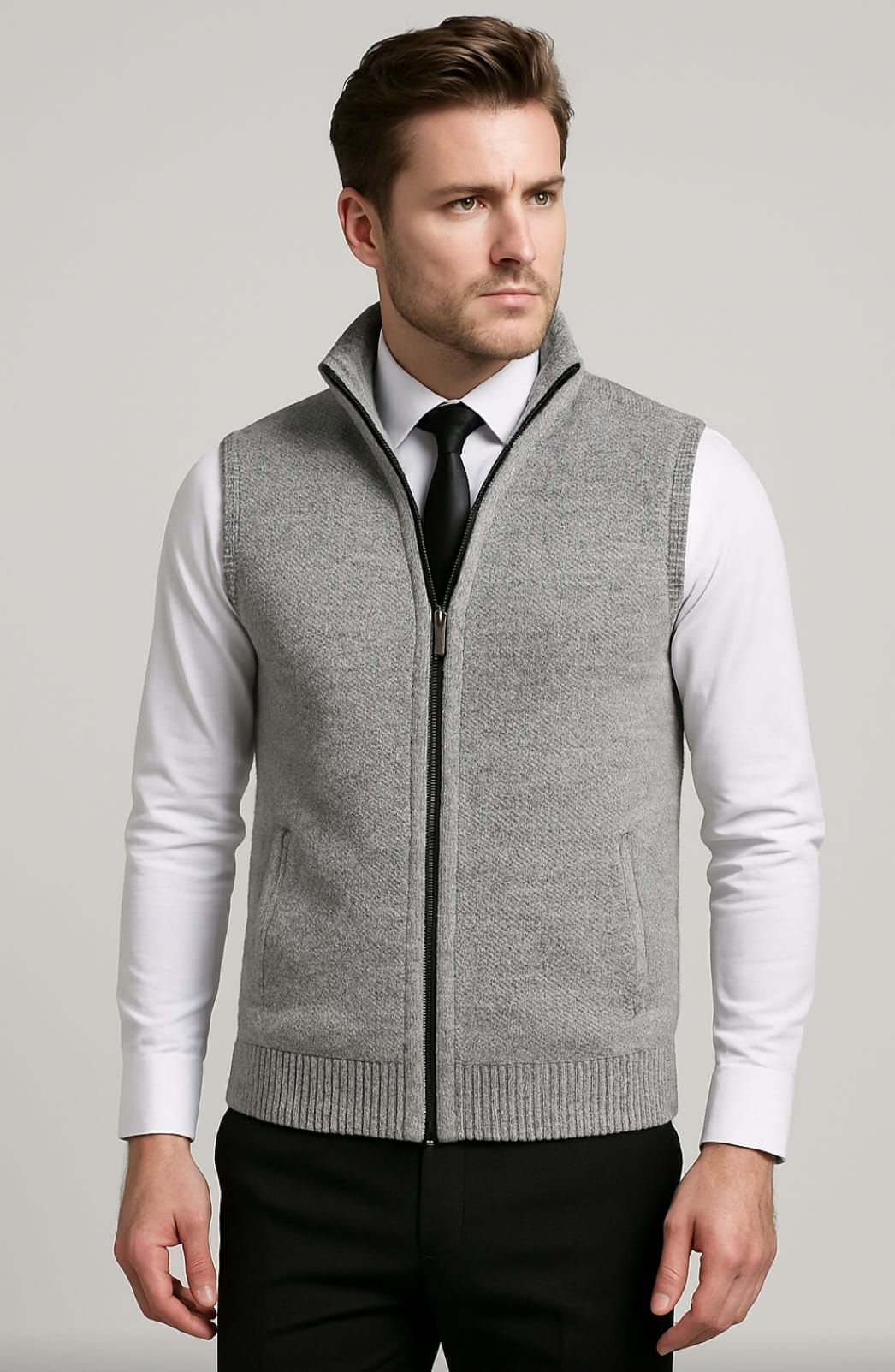James – Men’s Elegant Full-Zip Vest
