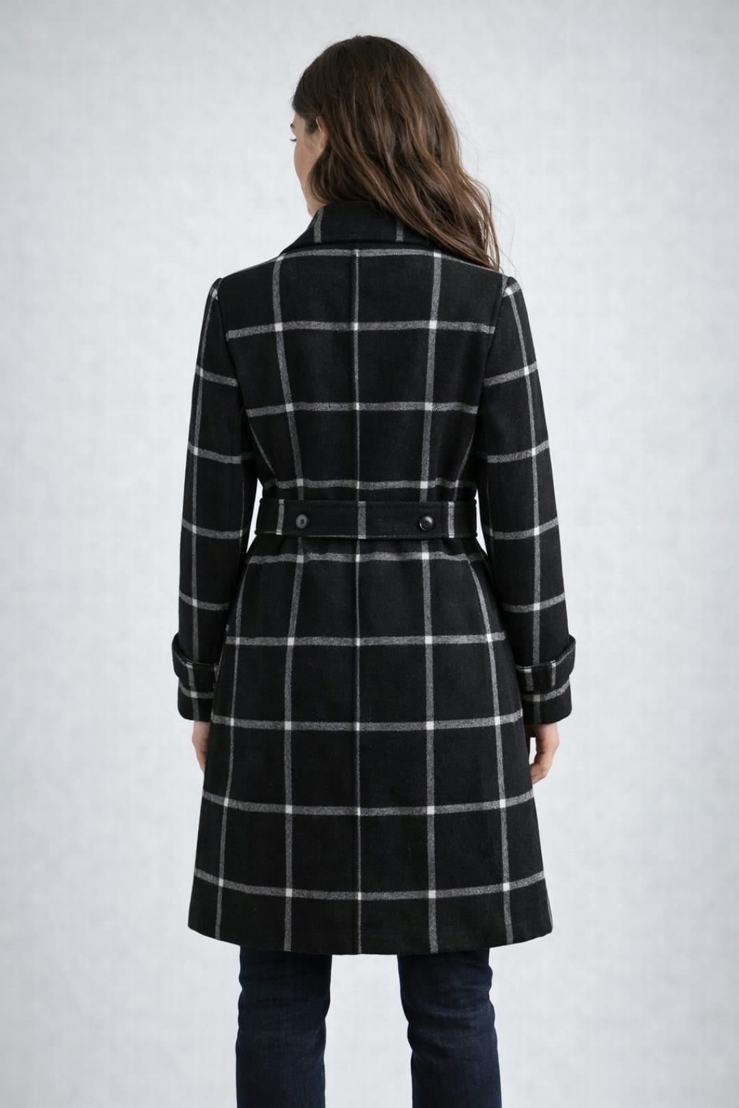 Vivienne - Classic Check Long Coat