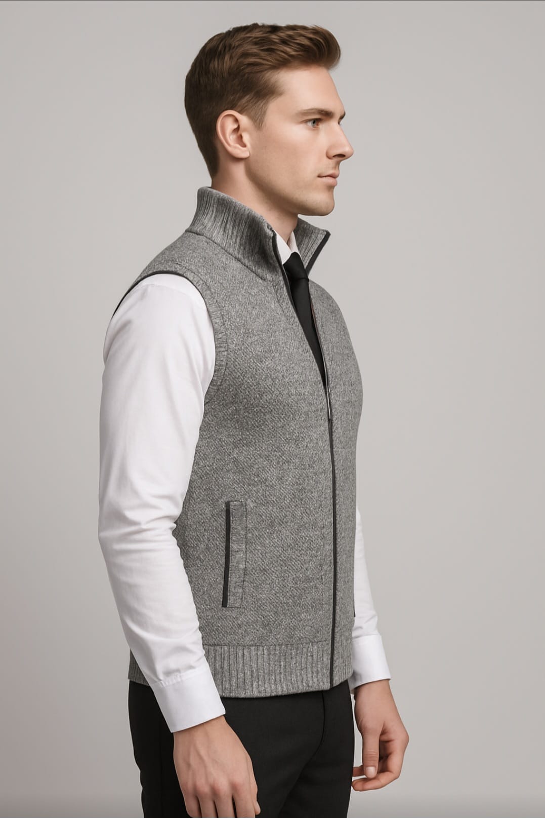James – Men’s Elegant Full-Zip Vest