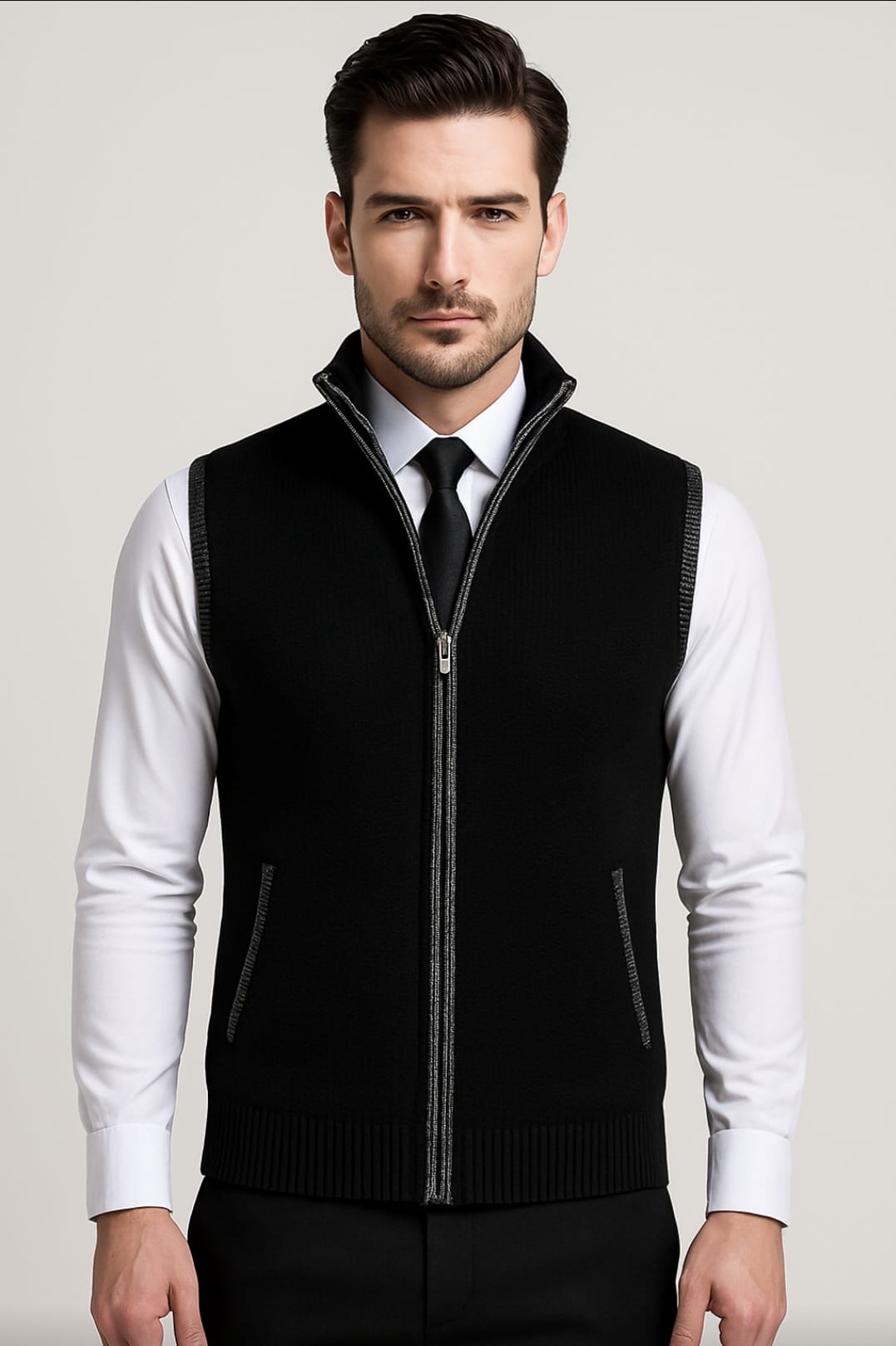 James – Men’s Elegant Full-Zip Vest