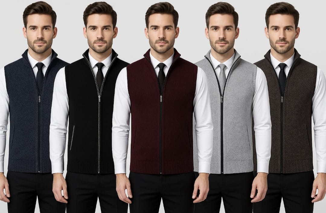 James – Men’s Elegant Full-Zip Vest