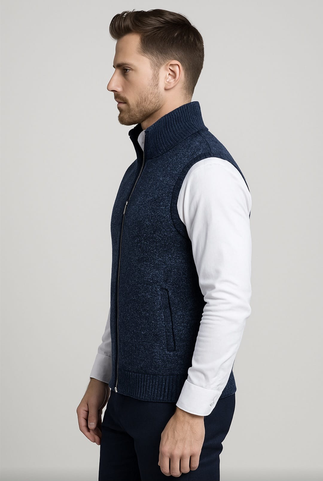 James – Men’s Elegant Full-Zip Vest