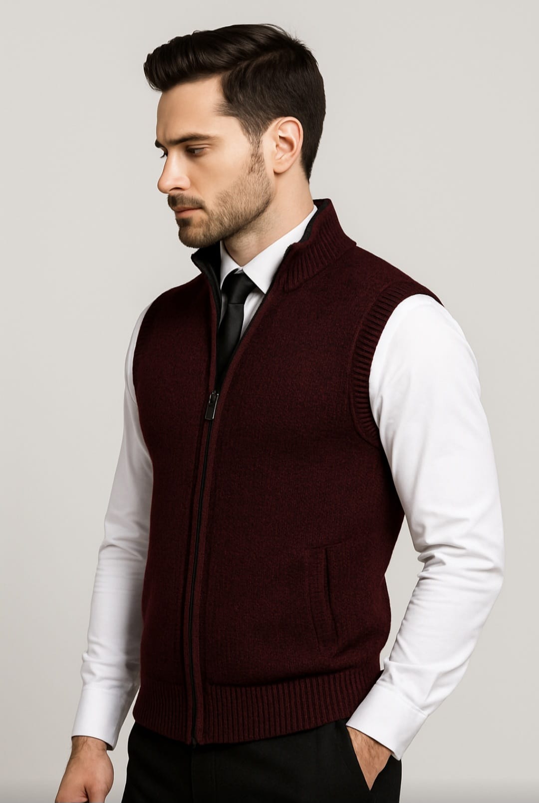 James – Men’s Elegant Full-Zip Vest