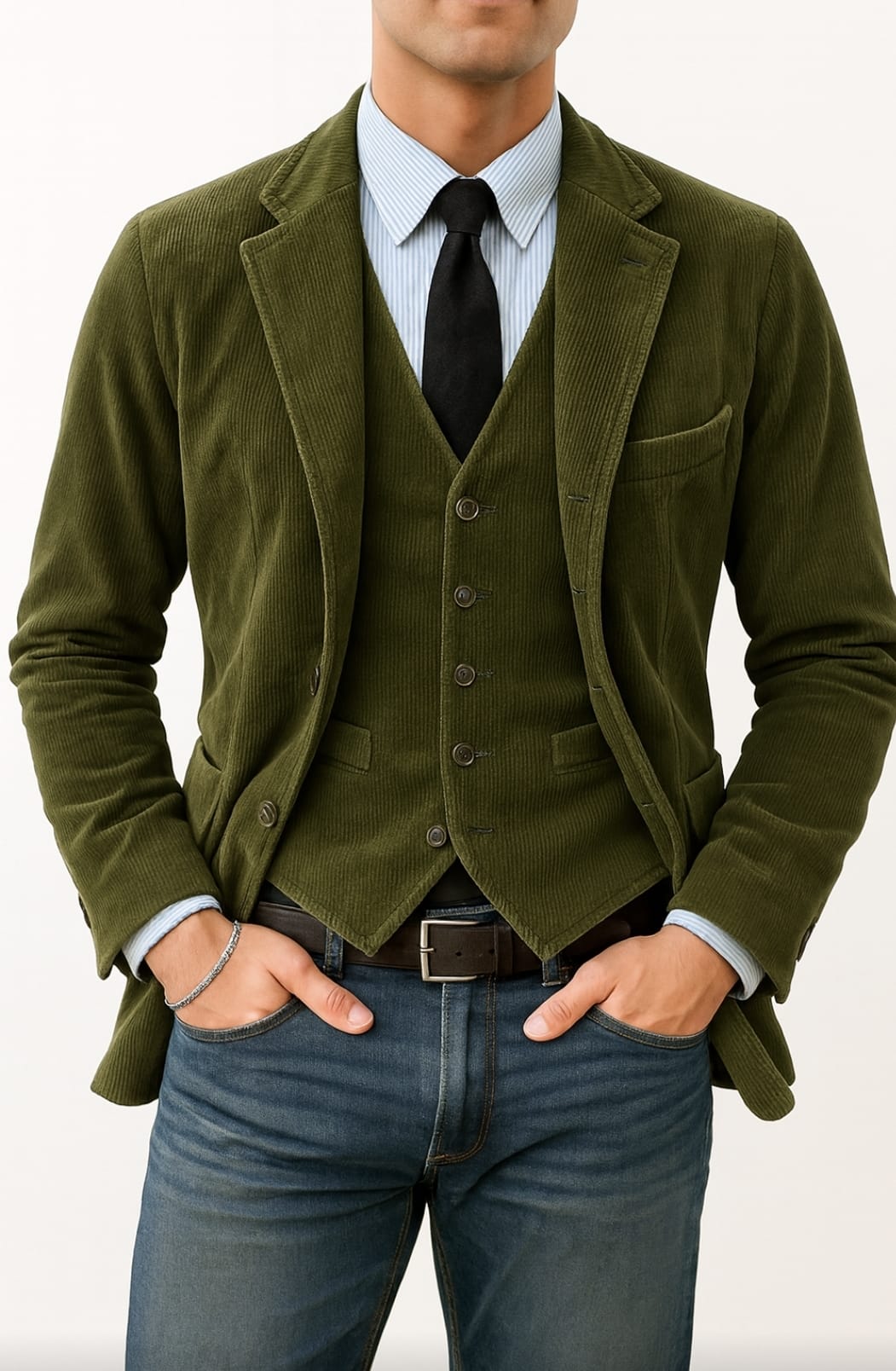 Tom – Men’s Two-Piece Blazer & Vest Set