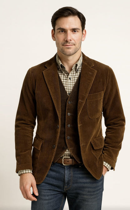 Tom – Men’s Two-Piece Blazer & Vest Set