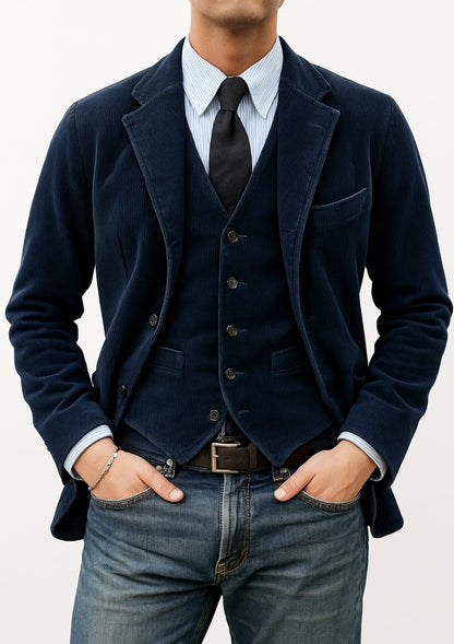 Tom – Men’s Two-Piece Blazer & Vest Set