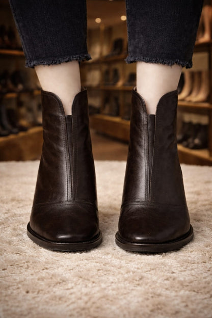 Charlotte – Luxury Mid-Heel Ankle Boots