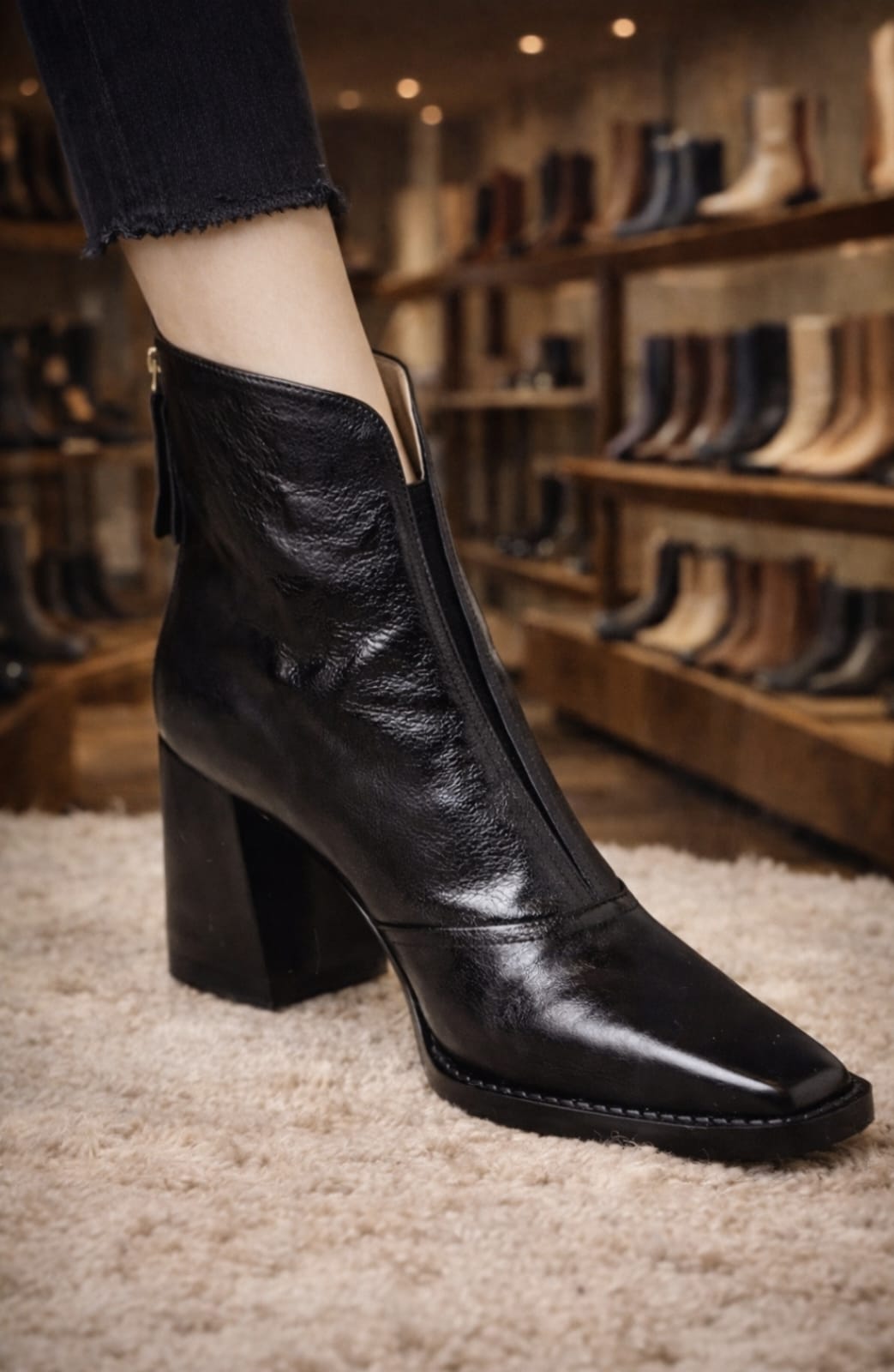 Charlotte – Luxury Mid-Heel Ankle Boots