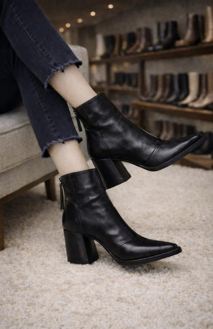 Charlotte – Luxury Mid-Heel Ankle Boots